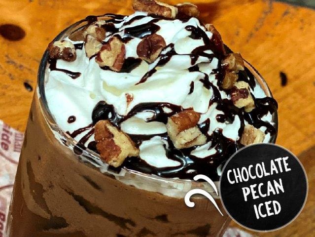 chocolate pecan iced